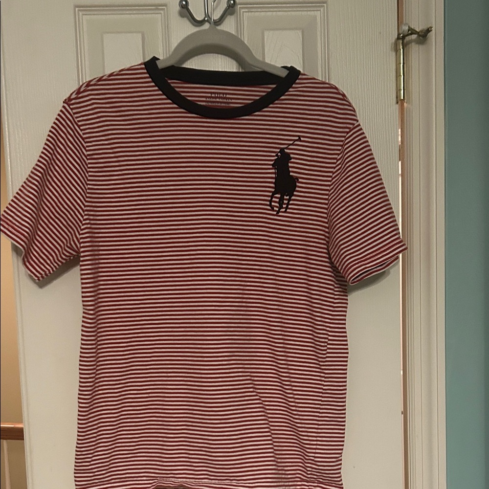 POLO -  children’s XL (18-20) Red and White Shirt